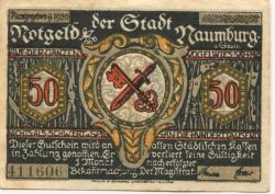 Naumburg - Stadt - 1920 - 50 Pfennig 