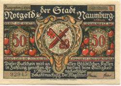 Naumburg - Stadt - 1920 - 50 Pfennig