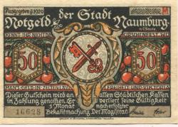Naumburg - Stadt - 1920 - 50 Pfennig