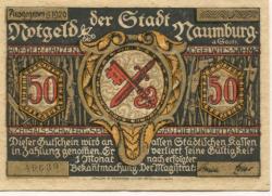 Naumburg - Stadt - 1920 - 50 Pfennig