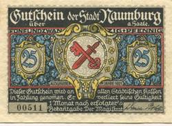 Naumburg - Stadt - 1921 - 25 Pfennig