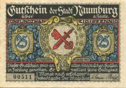 Naumburg - Stadt - 1921 - 25 Pfennig