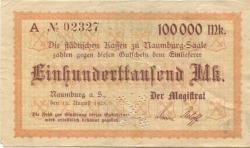 Naumburg - Stadt - 15.8.1923 - 100000 Mark