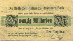 Naumburg - Stadt - 18.10.1923 - 20 Milliarden Mark