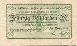 Naumburg - Stadt - 27.10.1923 - 50 Milliarden Mark