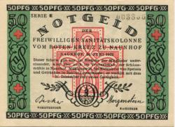 Naunhof - Deutsches Rotes Kreuz, Freiwillige Sanitätskolonne - 26.6.1921 - 31.12.1921 - 50 Pfennig