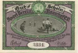 Naunhof - Sportverein eV - 25.9.1921 - 31.12.1921 - 50 Pfennig