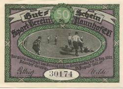 Naunhof - Sportverein eV - 25.9.1921 - 31.12.1921 - 50 Pfennig