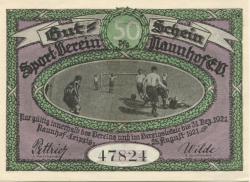 Naunhof - Sportverein eV - 25.9.1921 - 31.12.1921 - 50 Pfennig