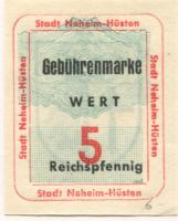 Neheim-Hüsten (heute: Arnsberg) - Stadt - -- - 5 Pfennig