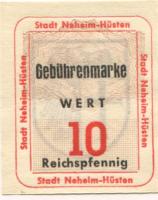 Neheim-Hüsten (heute: Arnsberg) - Stadt - -- - 10 Pfennig