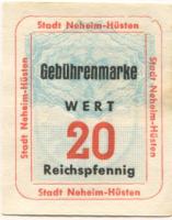 Neheim-Hüsten (heute: Arnsberg) - Stadt - -- - 20 Pfennig