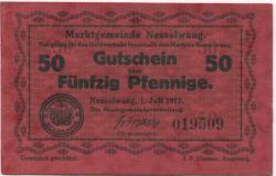 Nesselwang - Marktgemeinde - 1.7.1917 - 50 Pfennig