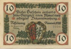 Nesselwang - Marktgemeinde - November 1918 - 10 Pfennig