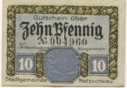 Netzschkau - Stadt - - 31.12.1919 - 10 Pfennig