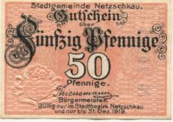 Netzschkau - Stadt - - 31.12.1919 - 50 Pfennig