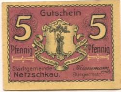 Netzschkau - Stadt - -- - 5 Pfennig