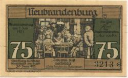 Neubrandenburg - Stadt - 2.7.1921 - 30.6.1922 - 75 Pfennig