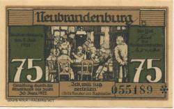 Neubrandenburg - Stadt - 2.7.1921 - 30.6.1922 - 75 Pfennig