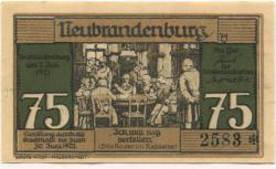 Neubrandenburg - Stadt - 2.7.1921 - 30.6.1922 - 75 Pfennig