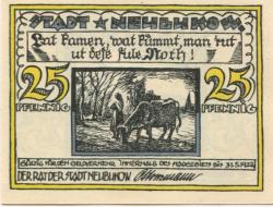 Neubukow - Stadt - 31.5.1922 - 25 Pfennig