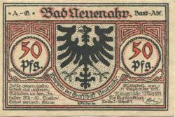Neuenahr (Bad) - Kurdirektion - 1.3.1922 - 50 Pfennig