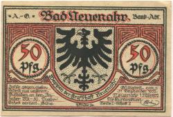 Neuenahr (Bad) - Kurdirektion - 1.3.1922 - 50 Pfennig