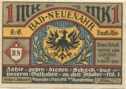 Neuenahr (Bad) - Kurdirektion - 1.3.1922 - 1 Mark