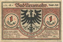 Neuenahr (Bad) - Kurdirektion - 1.3.1922 - 1 Mark