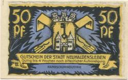 Neuhaldensleben (heute: Haldensleben) - Stadt - -- - 50 Pfennig