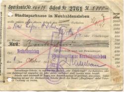 Neuhaldensleben (heute: Haldensleben) - Stadt - 28.9.1922- 2000 Mark