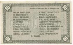 Neuhaldensleben (heute: Haldensleben) - Balleier, Wilhelm, Drogerie, Markt 15, und 20 weitere Aussteller - 10.11.1918 - 10 Pfennig