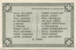 Neuhaldensleben (heute: Haldensleben) - Balleier, Wilhelm, Drogerie, Markt 15, und 20 weitere Aussteller - 10.11.1918 - 50 Pfennig