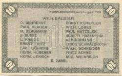 Neuhaldensleben (heute: Haldensleben) - Balleier, Wilhelm, Drogerie, Markt 15, und 19 weitere Aussteller - 1.8.1919 - 10 Pfennig