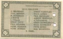 Neuhaldensleben (heute: Haldensleben) - Balleier, Wilhelm, Drogerie, Markt 15, und 19 weitere Aussteller - 1.8.1919 - 10 Pfennig