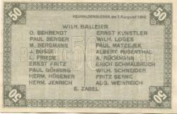 Neuhaldensleben (heute: Haldensleben) - Balleier, Wilhelm, Drogerie, Markt 15, und 19 weitere Aussteller - 1.8.1919 - 50 Pfennig