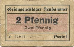Neuhammer (heute: PL-Swietoszow) - Gefangenenlager - -- - 2 Pfennig