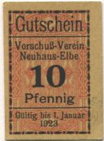 Neuhaus - Vorschuß-Verein eGmuH - - 1.1.1923 - 10 Pfennig
