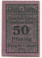 Neuhaus - Vorschuß-Verein eGmuH - - 1.1.1923 - 50 Pfennig
