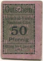 Neuhaus - Vorschuß-Verein eGmuH - - 1.1.1923 - 50 Pfennig
