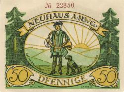 Neuhaus - Gemeinde - -- - 50 Pfennig