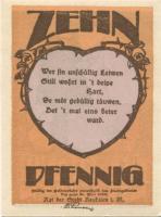 Neukalen - Stadt - - 31.5.1922 - 10 Pfennig