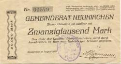Neukirchen - Gemeinde - August 1923 - 20000 Mark