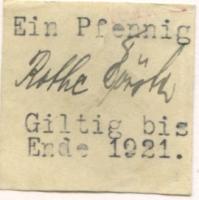 Neukirchen - Gemeinde - - Ende 1921 - 1 Pfennig