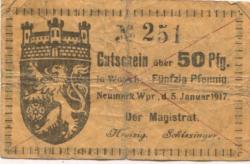 Neumark (heute: PL-Nowe Miasto Lubawskie) - Stadt - 5.1.1917 - 50 Pfennig