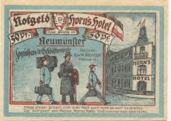 Neumünster - Richter, Alwin, Inhaber: Horn's Hotel - -- - 50 Pfennig