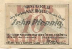 Neurode (heute: OL-Nowa Ruda) - Kreis - 1.1.1921 - 10 Pfennig