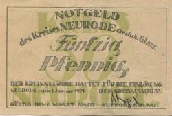 Neurode (heute: OL-Nowa Ruda) - Kreis - 1.1.1921 - 50 Pfennig