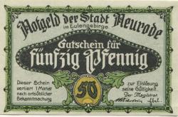 Neurode (heute: OL-Nowa Ruda) - Stadt - 1921 - 50 Pfennig