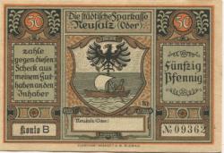Neusalz (heute: PL-Nowa Sól) - Städtische Sparkasse - -- - 50 Pfennig